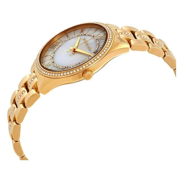 Michael Kors Women’s Quartz Stainless Steel Mother of pearl Dial 33mm Watch MK3899
