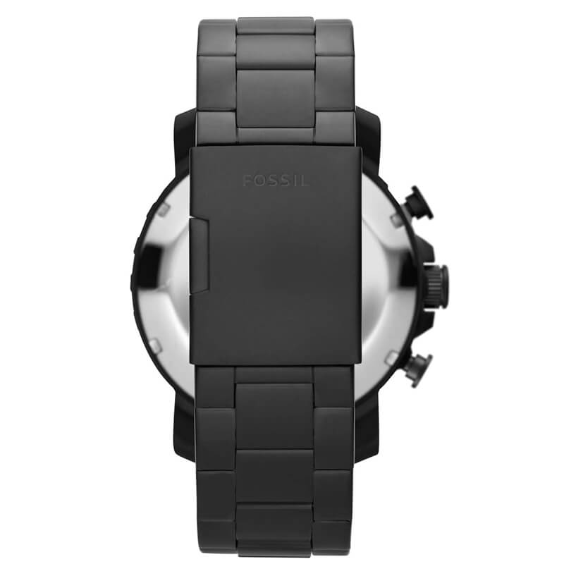 Fossil Men’s Quartz Stainless Steel Black Dial 50mm Watch JR1401