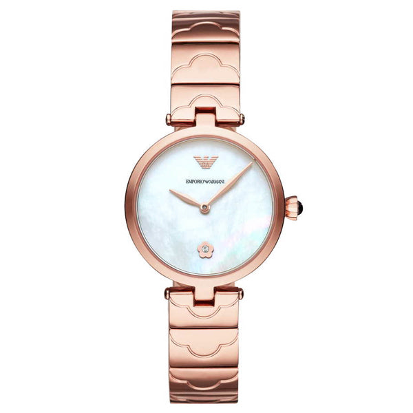 Armani ladies watch mother of pearl hotsell