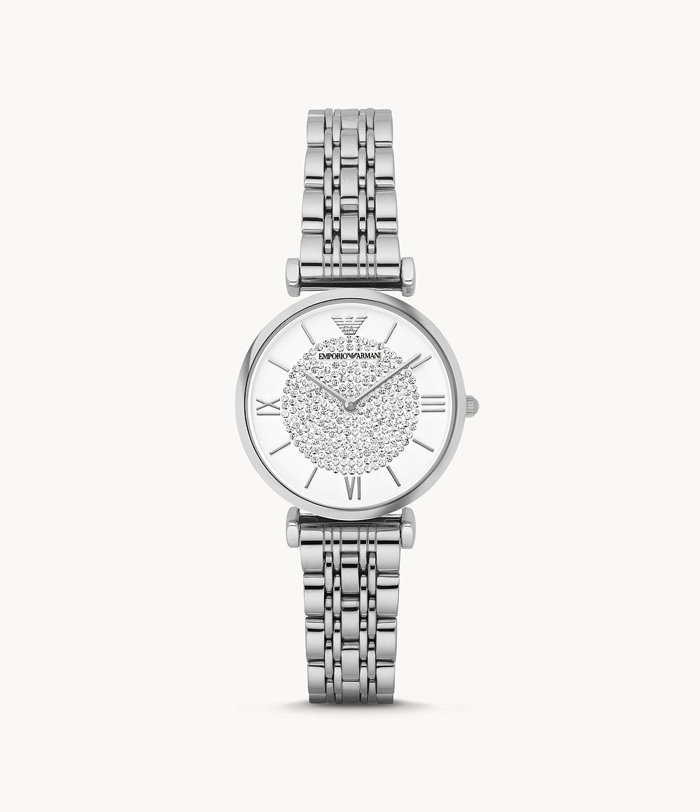 Emporio Armani Women's Quartz Stainless Steel White 32mm Watch AR1925