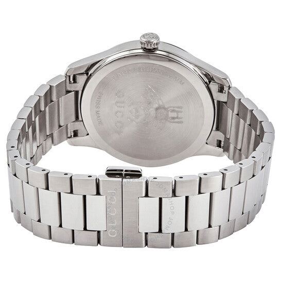 Gucci Women’s Swiss Made Quartz Silver Stainless Steel Silver Dial 38mm Watch YA1264126